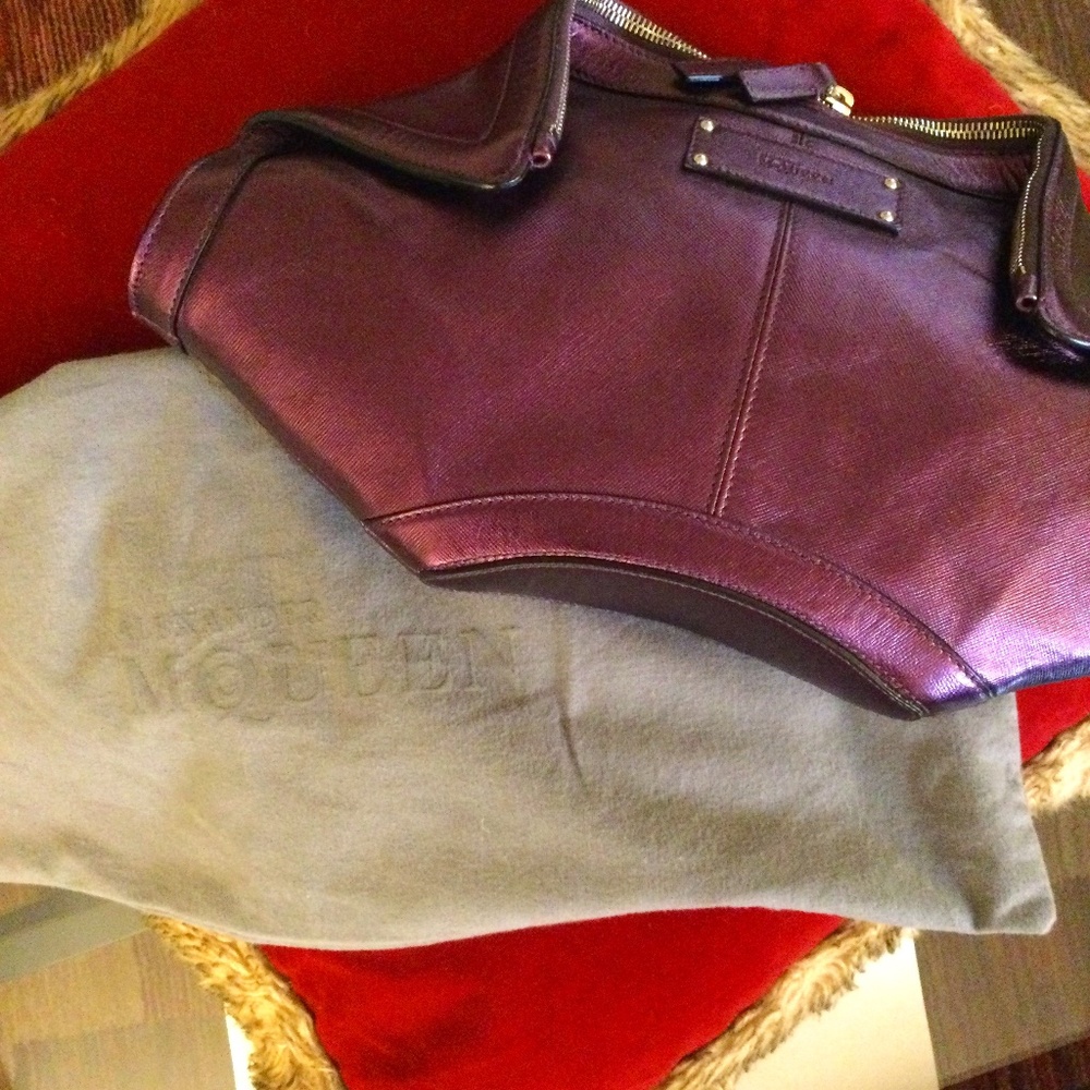 Purple Alexander McQueen bag\purse